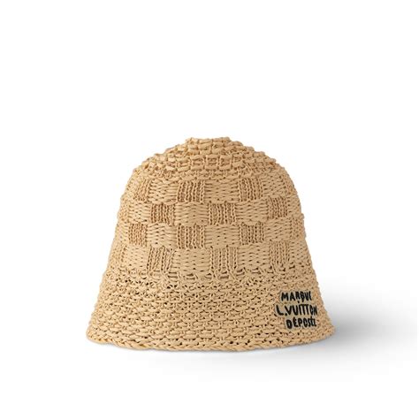 lv damier hat|Damier Raffia Hat S00 .